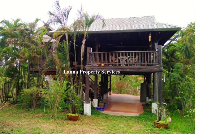 2 STORY THAI STYLE TEAK WOOD HOUSE FOR RENT HANGDONG CHIANG MAI.ҹѡѧ