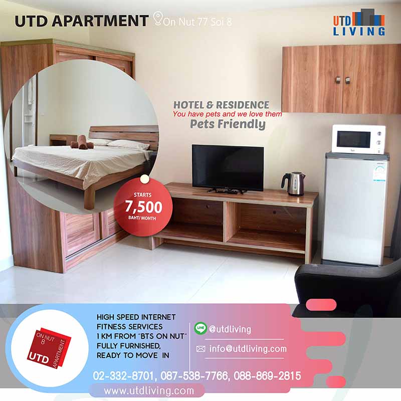 UTD living Apartment for Rent on Nut  BTS On Nut  7500