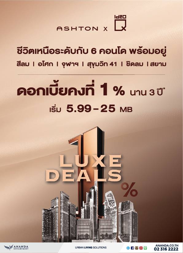 ANANDA LUXE DEALS! Ե˹дѺѺ 6 ͹ ѹѹ 9-10 .. 62